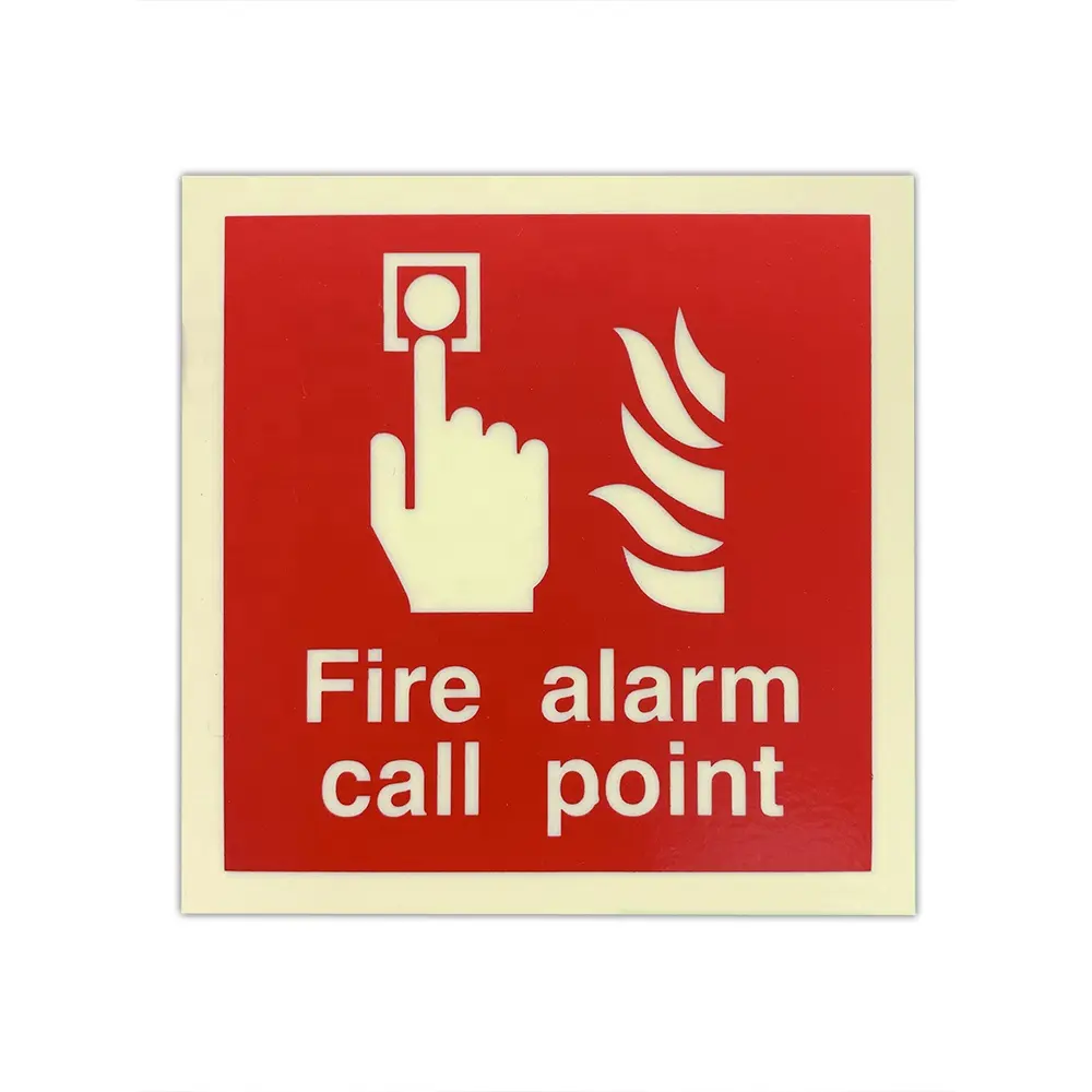 अग्नि चेतावनी संकेत चमकदार अग्नि संकेत आपातकाल के लिए कस्टम सुरक्षा संकेत