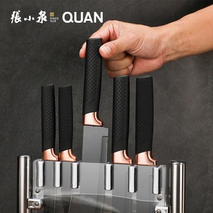 Ensemble <span class=keywords><strong>de</strong></span> couteaux <span class=keywords><strong>de</strong></span> cuisine noirs <span class=keywords><strong>de</strong></span> vente chaude avec support en acrylique ensemble <span class=keywords><strong>de</strong></span> couverts 5PC ensemble <span class=keywords><strong>de</strong></span> couteaux <span class=keywords><strong>de</strong></span> Chef à revêtement antiadhésif en acier inoxydable - Product Image 2