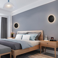 Applique murale LED ultra-mince créative simple pour chambre à coucher chevet escalier allée applique murale circulaire pour l'atmosphère