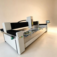 Machine à chanfreiner les bords de verre CNC, 9 moteurs à vitesse variable, 11 kW, 380 V, pour panneaux de verre plat de 3 à 30 mm