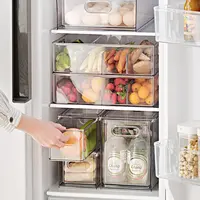 Mutfak buzdolabı depolama çekmecesi seti çekin buzdolabı saklama kutusu temizle buzdolabı çekmece organizatör