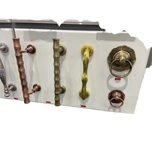 流行锌合金中式欧式复古无孔黑色自攻螺丝门把手室内把手 - Product Image 1