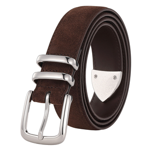 Cinturones de Cuero Marrón Multitextura para Mujer, Cinturones de Gamuza con Estampado de <span class=keywords><strong>Leopardo</strong></span>, Serpiente y Cocodrilo, Cinturones con Hebilla Plateada Vintage - Product Image 5