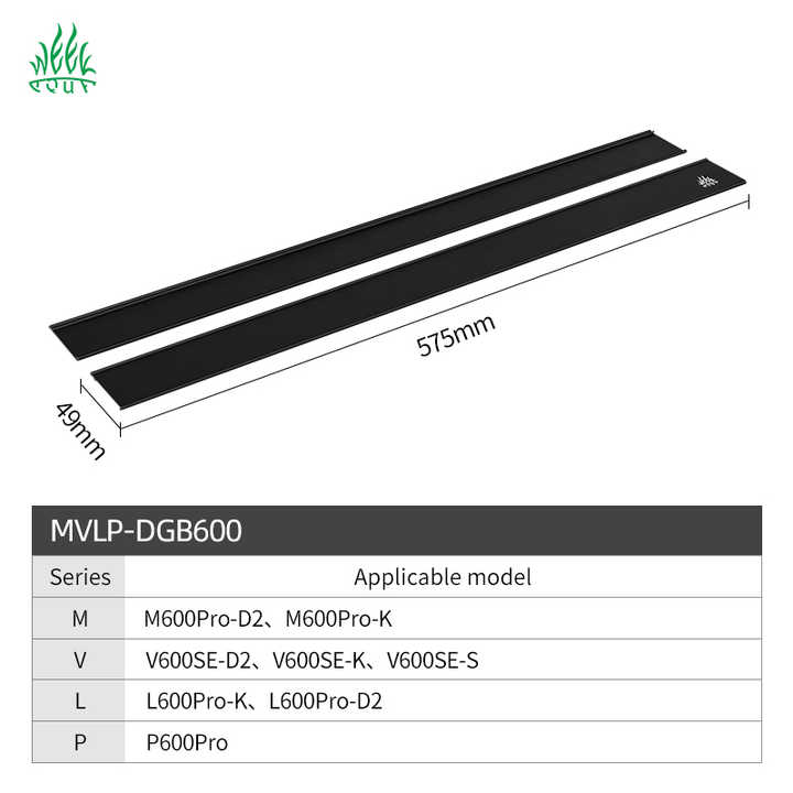 WEEKAQUA L600 Aluminium Alloy Aquarium Lights Shade DGB600