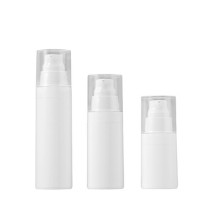 Échantillon GRATUIT, faible MOQ, flacon cosmétique vide en plastique de 50 ml, conteneur cylindrique pour soins de la peau, flacon pompe sans air pour soins de la peau, flacon de voyage pour lotion de 30 ml - Product Image 3