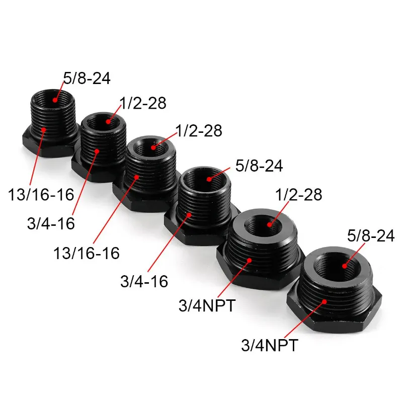 1/2-28, 5/8-24, 3/4-16, AN10, Filter minyak/adaptor Fitting pipa saluran minyak, pengencang mobil, JIAX grosir/menyesuaikan ukuran logo