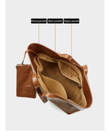 Sacs à main élégants pour femmes au design simple, sacs fourre-tout de luxe en cuir de vachette de première qualité avec fermeture éclair