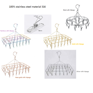 Pinzas <span class=keywords><strong>de</strong></span> <span class=keywords><strong>Ropa</strong></span> Multifuncionales <span class=keywords><strong>de</strong></span> Acero Inoxidable con Resorte <span class=keywords><strong>de</strong></span> Torsión para Uso en Oficina, Pinzas <span class=keywords><strong>de</strong></span> <span class=keywords><strong>Ropa</strong></span> con Resorte Grande, Clip Abierto - Product Image 5