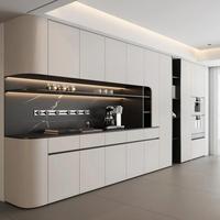 Buffet de salle à manger de luxe sur mesure, solution de rangement personnalisée tout-en-un pour hôtel commercial