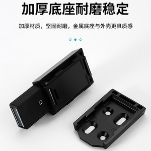 Furniture <b>Handle</b> Zinc Alloy Rectangle Drawer <b>Pull</b> Black 69mm Length Durable Minimalist Design - Product Image 5