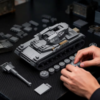 TK9001 - Juego de Bloques de Construcción a Escala 1:35 del Tanque Mediano Panzer IV Sd Kfz 161 Alemán de la Segunda Guerra Mundial, Modelo Coleccionable Militar para Aficionados Adultos