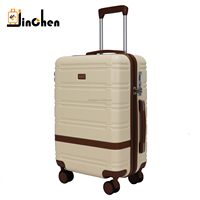 Nouveau luxe ABS PC femmes Trolley valise ensemble main transporter Business Style fermeture éclair ouverture antivol caractéristiques roulette pour les vacances