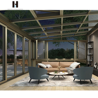 HANNOVER Serre moderne personnalisée en aluminium insonorisation et isolation thermique en plexiglas impact des ouragans gazebo véranda