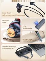 Casque stéréo sans fil étanche mains libres coloré LDNIO N01, écouteurs intra-auriculaires pour jeux avec microphone, écouteurs tour de cou