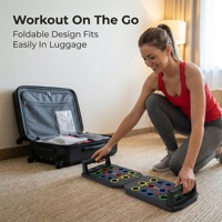 Tabla de Flexiones Multifuncional, Portátil y Plegable, Equipo de Entrenamiento Físico, Logotipo Personalizado, Precio de Fábrica, Venta al Por Mayor