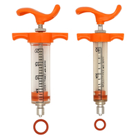 Seringues vétérinaires 10 ml, seringue animale réutilisable en plastique et acier, injecteur de vaccin pour porcs, moutons, bovins, volailles