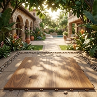 Planchers de danse portables en bois sur mesure en gros avec surfaces en PVC remplaçables, revêtement de sol vinyle antidérapant à emboîtement pour intérieur