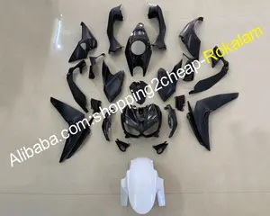 Kit de carénage pour moto, blanc noir, pour Kawasaki Z1000 14 15 16 17 18 19 <span class=keywords><strong>Z</strong></span> <span class=keywords><strong>1000</strong></span> 2014 2015 2016 2017 <span class=keywords><strong>2018</strong></span> 2019 - Product Image 1