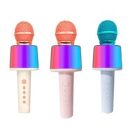 Altavoz Bluetooth Portátil de 5W con Micrófono, Luz RGB, TWS, para Niños, Fiestas en Casa, Karaoke