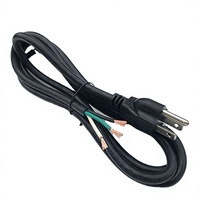 Kabel Daya Custom 1.5m US 3 Pin ke IEC C13 Bersertifikasi UL SVT 18AWG Kabel Tembaga Murni Fleksibel untuk Peralatan