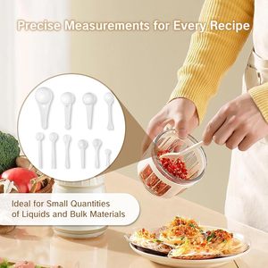 Cuillère doseuse en plastique blanc de qualité alimentaire PP, design classique, manche long, 15 ml, pour protéines en poudre, écologique, personnalisable avec logo. - Product Image 5