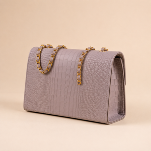 Borsa a tracolla classica di lunga durata, originale Nigeria Abuja, con dettagli in oro, borsa da donna - Product Image 2
