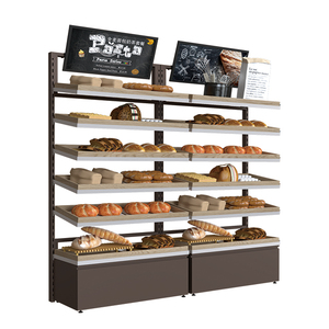 Highbright Steel Wood Combination Structure ventilée Support d'affichage de boulangerie haute capacité pour supermarché - Product Image 1