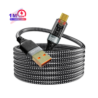 Cable de Carga Superrápida PD de 60W, Certificado MFi, Conector Micro USB de 8 Pines, Transferencia de Datos de 480Mbps, Uso en Computadora, Recordatorio de Luz Inteligente