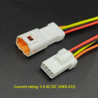 Rangkaian Kabel PVC Otomotif Tahan Air JST JWPF 2-8 Pin Khusus untuk Mobil 02R-JWPF-VSLE-S