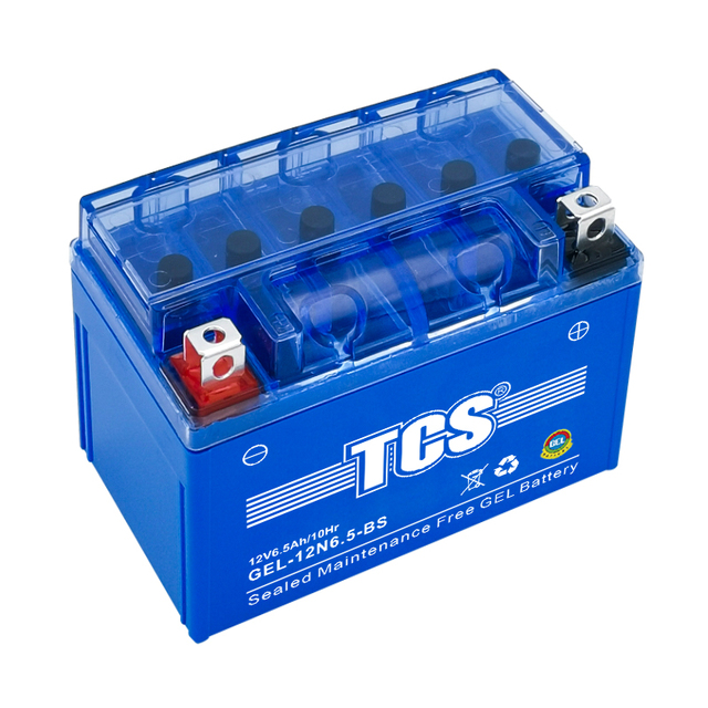 12N6.5 TCS 12 Volt High Quality 6.5ah Gel Motorcycle Battery