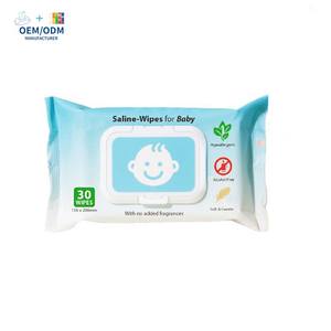 OM/odm ผ้าเช็ดทำความสะอาดน้ำเกลือสูตรอ่อนโยนและไม่ระคายเคือง100% ผ้าเปียกย่อยสลายได้ตามธรรมชาติสำหรับจมูกอุดอู้ความเย็นและไข้หวัดใหญ่ - Product Image 1