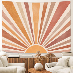 Bohème arc-en-ciel océan lever du soleil coucher de soleil tapisseries 51x60 pouces montagne géométrique abstrait Art impression Hippie décor <span class=keywords><strong>tapisserie</strong></span> - Product Image 1