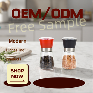 Moulin à poivre et sel en verre pour cuisine, emballage en gros pour mélange à la main, modèle 2025 - Product Image 6