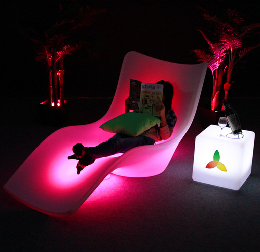 Светодиодный шезлонг для бассейна, кресла для бассейна, шезлонг, уличный шезлонг для виллы