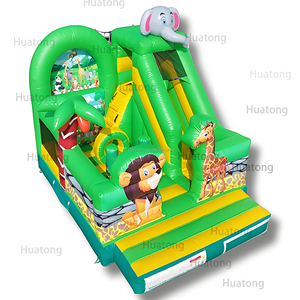 Sư Tử Ngoài Trời Đảng Jumper Trampoline hupfburg Trẻ Em Lâu Đài Bouncy Và Trượt Động Vật <span class=keywords><strong>Inflatable</strong></span> Rừng Lâu Đài Bouncy - Product Image 2