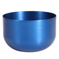 Cup-in-Cup Maßgefertigte Weiße Aluminium 22oz 600ml Glänzend Gebürstete Luxus-Kerzenhalter Schale mit Individuellem Logo Siebdruck