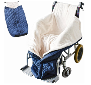 Coperta in <span class=keywords><strong>pile</strong></span> per sedia a rotelle per la parte inferiore del corpo - Coperte impermeabili per adulti e bambini, coperta da bracciolo per anziani - con tasca e cerniera - Product Image 1