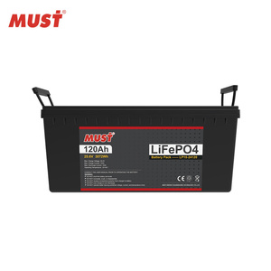 แบตเตอรี่ลิเธียมไอออน MUST Lifepo4 24V 120AH แบตเตอรี่ลิเธียมไอออนฟอสเฟต 100AH 120AH แบตเตอรี่โซลาร์เซลล์สำหรับระบบออฟกริดสำหรับเก็บพลังงานแสงอาทิตย์ - Product Image 1