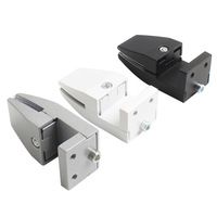 Wind-resistant Clip-on Glass Holder Office Desk Side Panels Partitions Screens; Aluminum Alloy Panel Clamp Buckle; Adjustable;