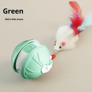 لعبة قطط تفاعلية أوتوماتيكية، قابلة لإعادة الشحن عبر USB، تصميم مضيء للعب الداخلي والتحفيز العقلي، لعبة قطط بالليزر - Product Image 6