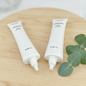 Envase Cosmético Ovalado de Plástico Blanco de Alta Calidad, Tubo Vacío de 25 mm para Crema de Maquillaje de 40 g, con Tapa de Rosca Ovalada - Product Image 3