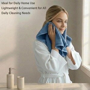 100% Cotton Woven Antimicrobial Soft Washed Towel <b>Set</b> Skin-friendly Luxury for Hotel Beach Bathroom Use - Product Image 4