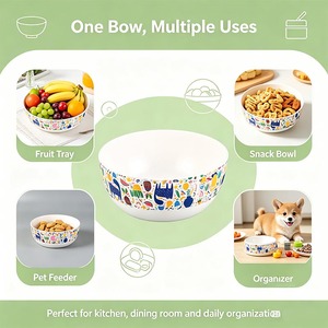Bol à fruits en mélamine coloré et amusant, grande capacité, plat de service pour la maison et la cuisine, sans dropshipping - Product Image 3