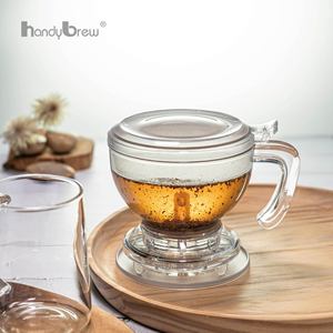 Bouteille infuseur à thé en vrac transparente et robuste avec poignée, personnalisable avec logo, sans BPA, pour bureau et garde-manger – Meilleure vente, avec système de distribution intelligent - Product Image 5