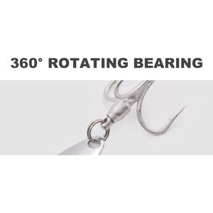 FUNADAIKO Crochet <span class=keywords><strong>Triple</strong></span> Assist avec cuillère Crochets Jig pour la pêche à la <span class=keywords><strong>truite</strong></span> d'eau douce et la pêche au vivaneau salé Marlin - Product Image 4