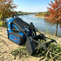 LISEN Hydraulischer Mini-Holzhäcksler-Aufsatz mit Getriebe & Motor für 1-10 Tonnen Bagger zur Landräumung