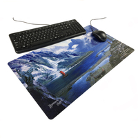Tapis de souris de jeu XXL RGB pas cher, imprimé par sublimation, grand tapis de bureau antidérapant en caoutchouc, logo personnalisé pour la maison et le bureau