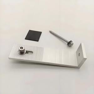 Support de <span class=keywords><strong>fixation</strong></span> solaire pour toiture en tôle ondulée avec assemblages de joints étanches pour la construction photovoltaïque résidentielle et industrielle - Product Image 6