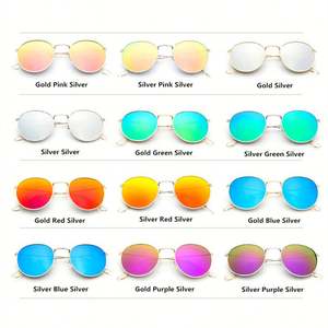 Gafas de Sol Redondas Vintage de Metal, Pequeñas y Ovaladas, para Hombre y Mujer, Protección UV400, Modernas y Económicas, Venta al Por Mayor - Product Image 6