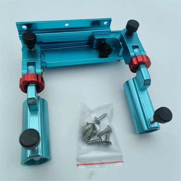 Caja de pesca de esquina con doble torreta (azul claro)